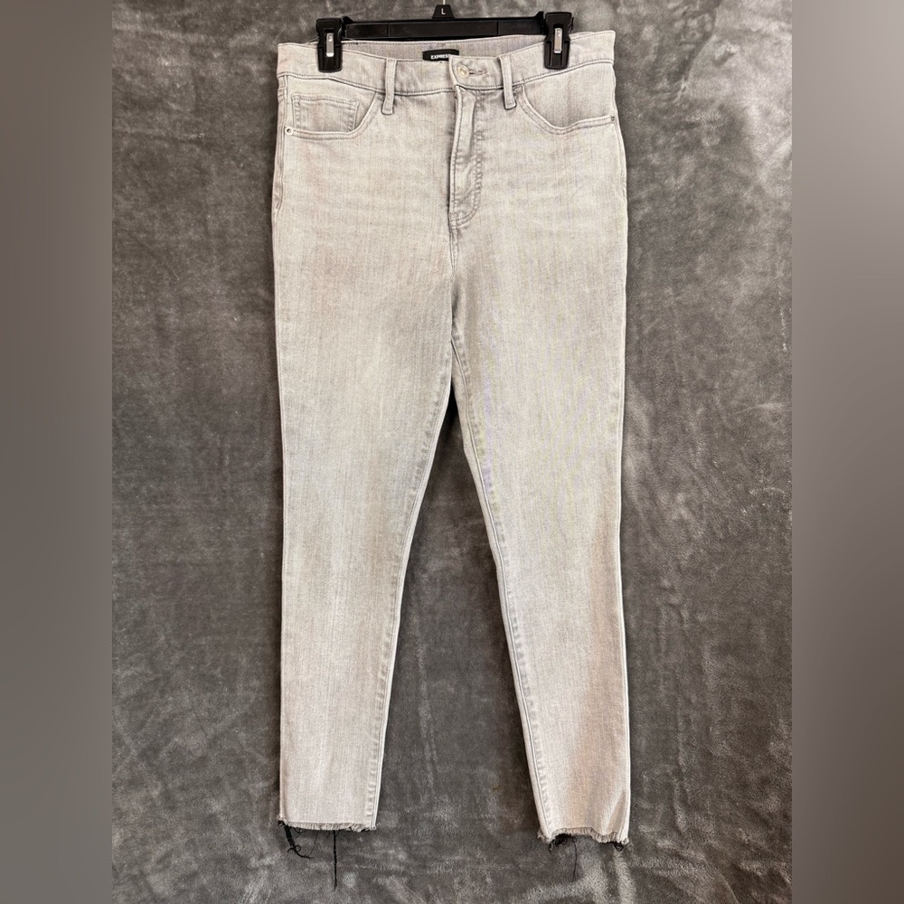 Express Women’s Skinny Jeans in Light Gray